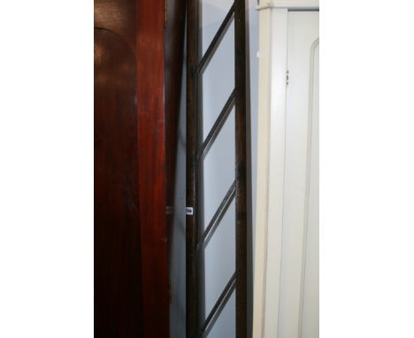 A VICTORIAN FOLDING LIBRARY LADDER