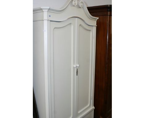 A PAINTED FRENCH STYLE WARDROBE