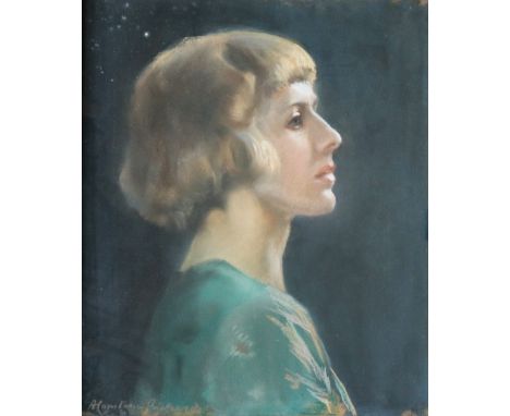 A Constance RichardsonHead and shoulders portrait of a ladyPastelsSigned and label verso47.5 x 40cm