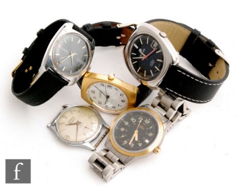 Five assorted Roamer gentleman's wrist watches to include manual and quartz examples. (5) 