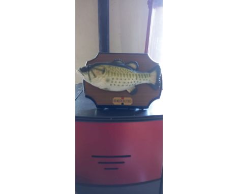 Big Mouth Billy Bass is a singing fish made by Gemmy Industries in 1998-1999. It resembles a realistic-looking rubber Largemo