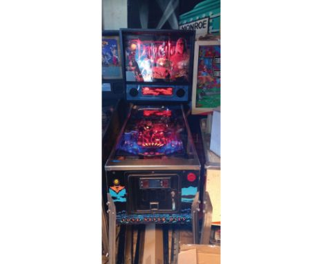 Restored 1993 Williams Bram Stoker's Dracula pinball machine in good working condition. The primary challenge of the machine 