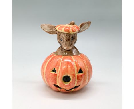 Royal Doulton Bunnykins fine bone china figurine titled Halloween DB122. This charming piece features a Bunnykins character i
