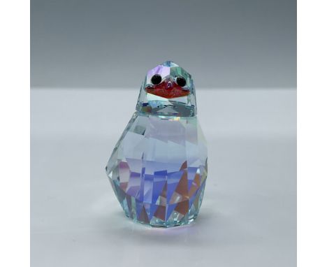 Beautiful facetted light Azore Aurora Boreale crystal and Fireopal moonlight crystal beak. Swarovski etched backstamp. This i