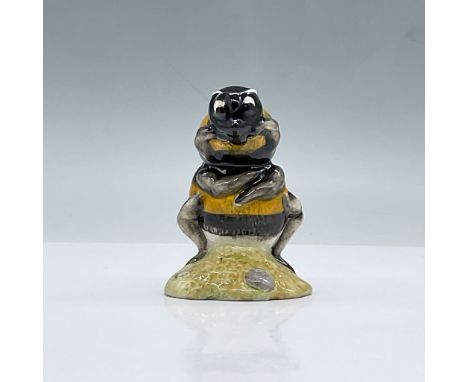 Glossy porcelain. Features a bumble bee with iridescent wings. Royal Albert Beatrix Potter backstamp. This item has its origi