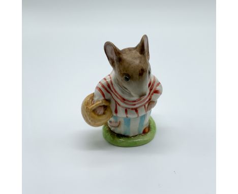 Charming Beswick Beatrix Potter figurine of Mrs. Tittlemouse, modeled by Arthur Gredington and produced between 1948 and 1993