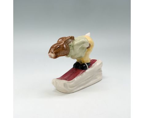 Presenting the Royal Doulton Bunnykins figurine titled Downhill, model number DB31. This charming piece features a rabbit ski
