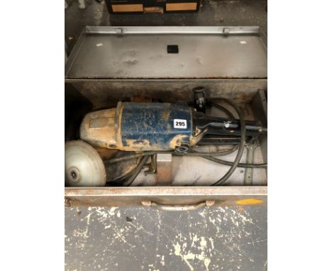 A LARGE ANGLE GRINDER. 