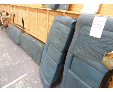 A SET OF ROVER VINTAGE CAR SEATS, TOGETHER WITH A ROVER MODEL 60, 75, 90, AND 105 MANUAL. 