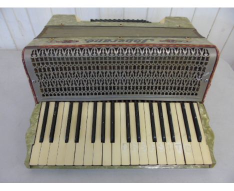 A vintage piano accordion by Soberano
