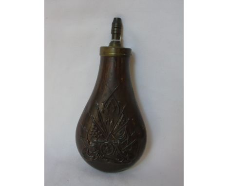 Vintage copper shot flask