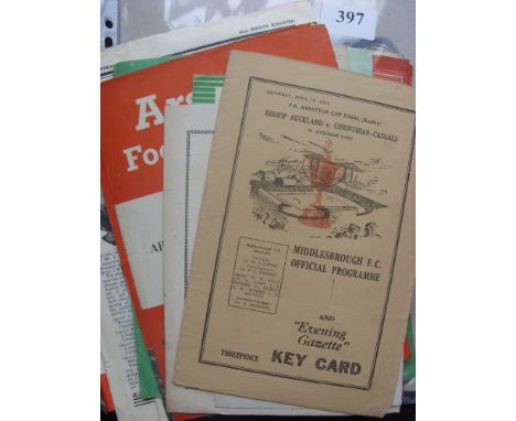 A collection of 42 Big Match football programmes from 1947 onwards in various condition, to include Internationals, Finals et