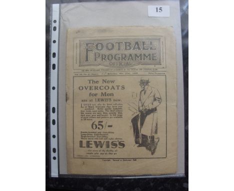 1929/30 Liverpool v Arsenal, a programme from the game played on 21/12/1929, also includes Everton Reserves v Blackburn Reser