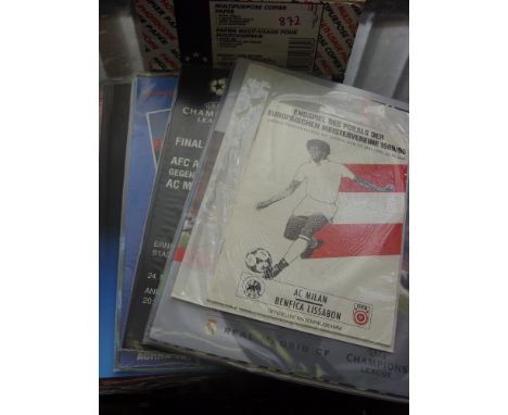 European Cup Finals, a collection of 13 programmes from the Finals of 1990, 1992, 1994 to 1997, 1999, 2001 to 2006 inclusive,
