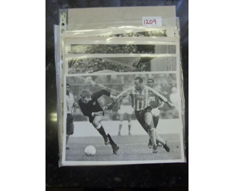 Press Photographs, a collection of 26 large pictures from the late 1960's, both portrait and match action, including good Liv