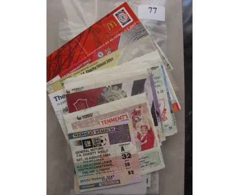 Tickets, a collection of 140 various big match tickets, including FA Cup Finals and Semi-Final's, FL Cup Finals and Semi-Fina