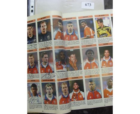 1996 European Championships, an autographed 'Don Ballon' magazine, with 297 signatures, included are players from the followi