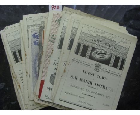 A collection of over 170 football programmes, in various condition, the late 1950's, early 1960's, but a few earlier noted, t