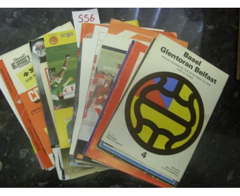 A collection of 100 British and Irish clubs away in Europe programmes, including 98/99 Maccabi v Haifa, 2000/01 Valencia v Ma