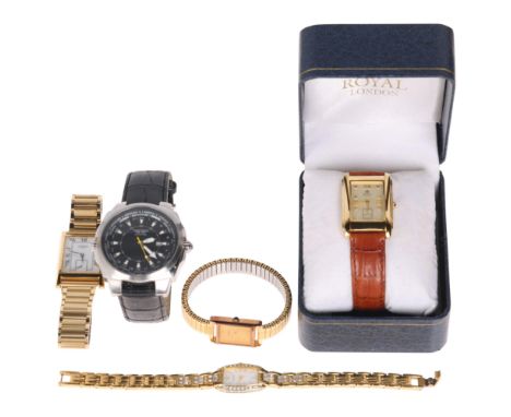 Various wristwatches, including Aviator, Seiko, Rotary, etcLot sold as seen unless specific item(s) requested