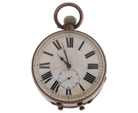 A late Victorian silver combination travelling bedside clock timepiece/fold-out photograph stand, maker HP, London 1896, the 