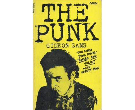 The Punk A Novel by Gideon Sams 1977 First Edition Softback Book with 62 pages published by Corgi Books (Transworld Publisher