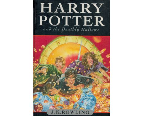 Harry Potter and The Deathly Hallows by J K Rowling 2007 First Edition Hardback Book with 607 pages published by Bloomsbury P