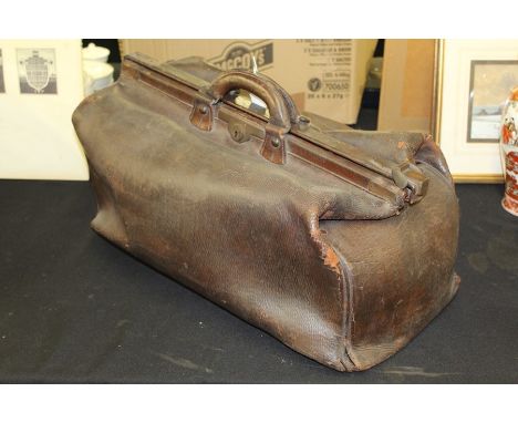 Leather Gladstone style bag by the Army &amp; Navy Cooperative Society Limited