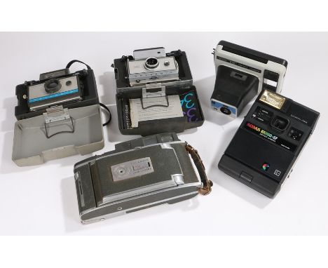 Collection of instant cameras, to include Kodak EK160-EF, Polaroid 210 and 350, a Kodak EK2 and a Polaroid Land Camera, (5)