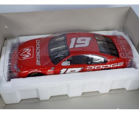 Action Racing - A boxed 1:12 scale Limited Edition Action racing ceramic polystone stock car #19 Dodge Show Car Intrepid R/T.