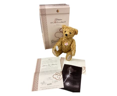Steiff bear limited to 5000, with Xray to show new mechanism, 35 cm boxed and cert