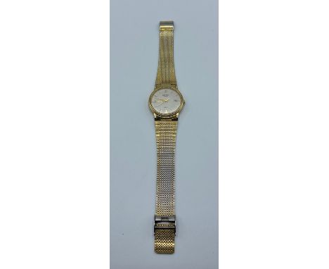 Rotary wrist watch with metal strap 