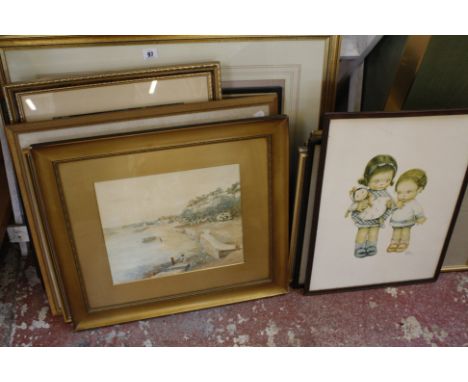 R. Witchard (English School)Harbour SceneryWatercolourSigned lower right24cm x 39cmTogether with a further group of watercolo