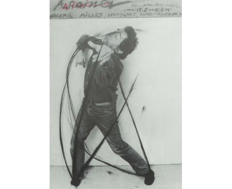 Rainer, ArnulfBaden/Österreich 1929, österreichischer Maler, "Plakat Arnulf Rainer Galerie Müller Stuttgart", Darstellung ein