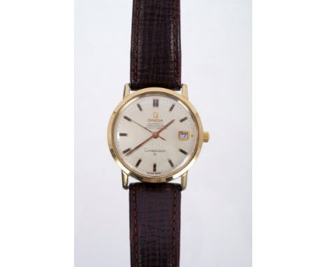 1970s gentlemen's Automatic Chronometer Constellation wristwatch with date aperture, centre sweep seconds, black and gold bat