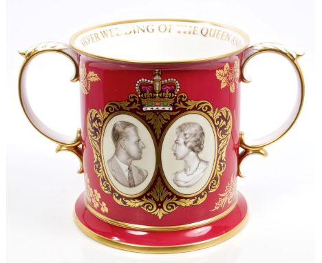 The 25th Wedding Anniversary of HM Queen Elizabeth II and HRH The Duke of Edinburgh, 1972 - fine Spode commemorative loving c