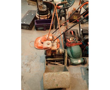 Vintage Suffolk petrol lawn mower