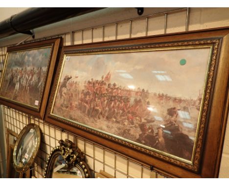Framed and glazed picture Charge of the Light Brigade and a further example