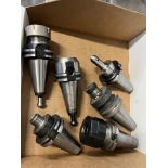 (6) CAT 40 Boring Bar, Collet Style, Shell Mill Holders