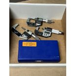 Mituotyo 0-1" Digital OD Micrometer, Mituotyo 1-2" Digital OD Micrometer, KBC IP54 0-1" Digital OD