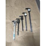 Kurt 0-12" OD/ID Digital Caliper, Mitutoyo 0-8" OD/ID Dial Caliper, Mitutoyo 0-6" OD/ID Digital