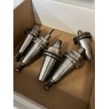 (5) CAT 40 Boring Bar, Collet Holders