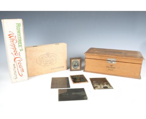 A mixed group of collectors' items, including an early 20th century 'Rowntree's Whipped Cream Walnuts' box, other advertising