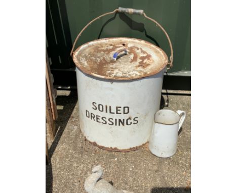 Enamel Bucket &amp; Jug 