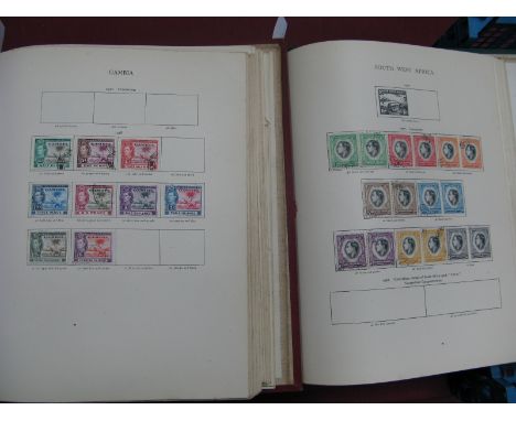Two New Age Stamp Albums Housing a Mainly Used Collection of George VI Commonwealth Stamps, some very fine with values to 10 