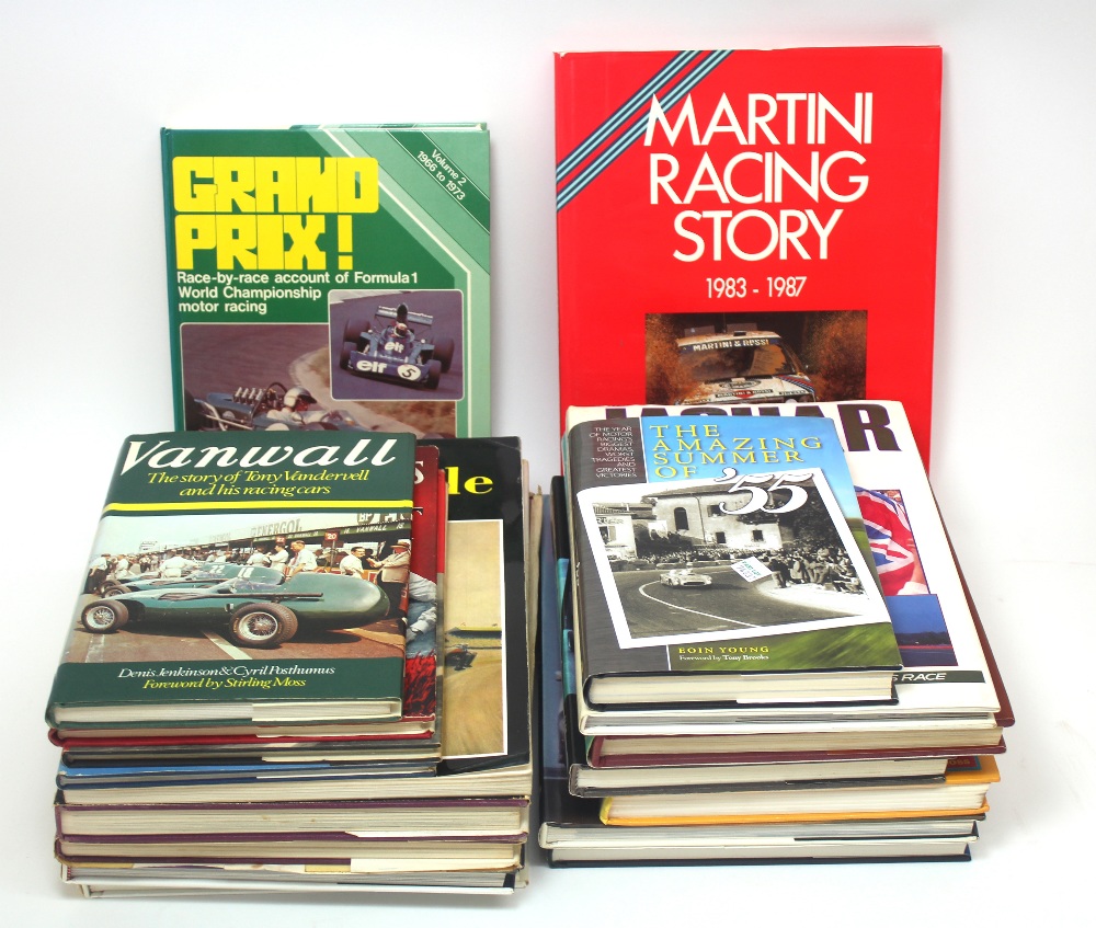 A collection of eighteen motoring and motor racing books including The ...