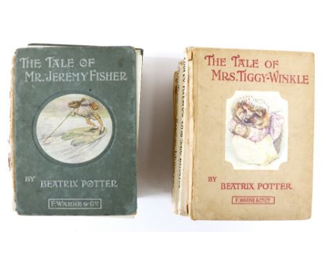 Potter (Beatrix) The Tale of Mr Jeremy Fisher, 1906, first edition and The Tale of Squirrel Nutkin, 1903, first edition and f