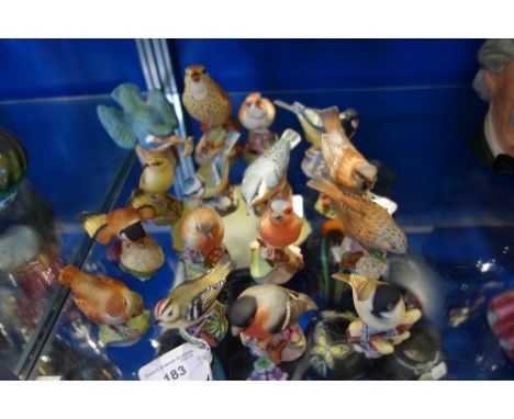 ROYAL WORCESTER; A COLLECTION OF BIRDS, including 'Kingfisher'