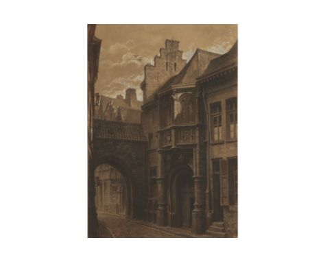 19th Cent. French mixed media (charcoal and gouache) - signed Emile Louis Vernier and dated 1875 || VERNIER EMILE LOUIS (1829