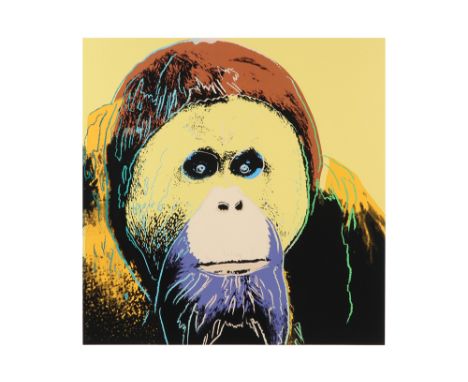 Andy Warhol "Urang Utan" silkscreen from the series "Endangered Species"  with the blind stamp of Warhol's master printer Rup